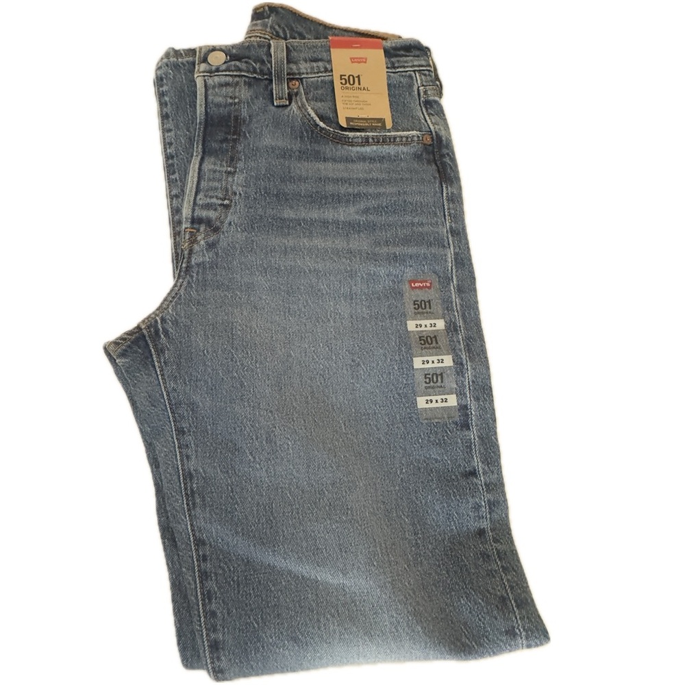 Levi's 501 Classic Denim Jeans - Picture 4 of 5